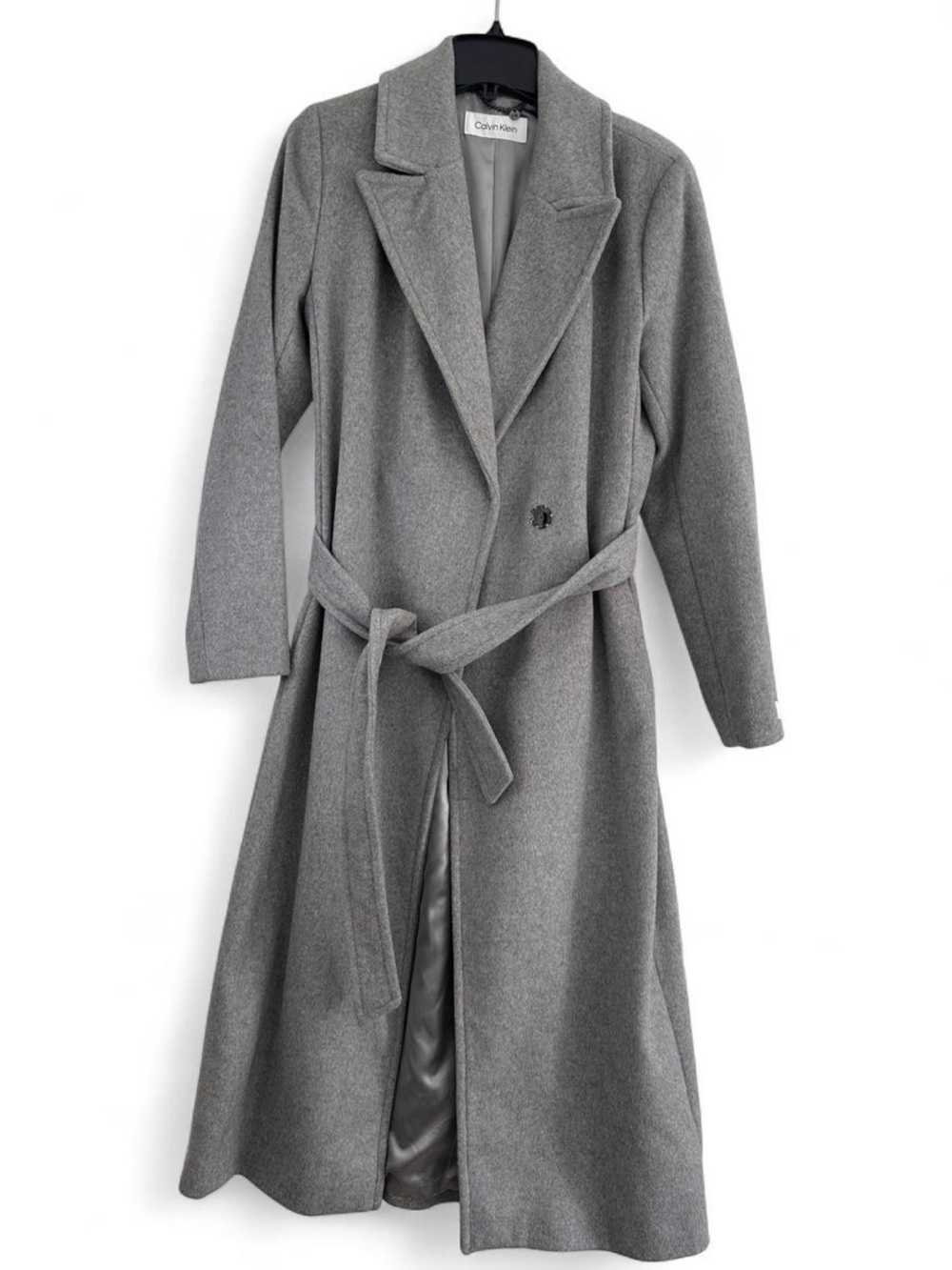 Calvin Klein Gray Wool-Blend Coat